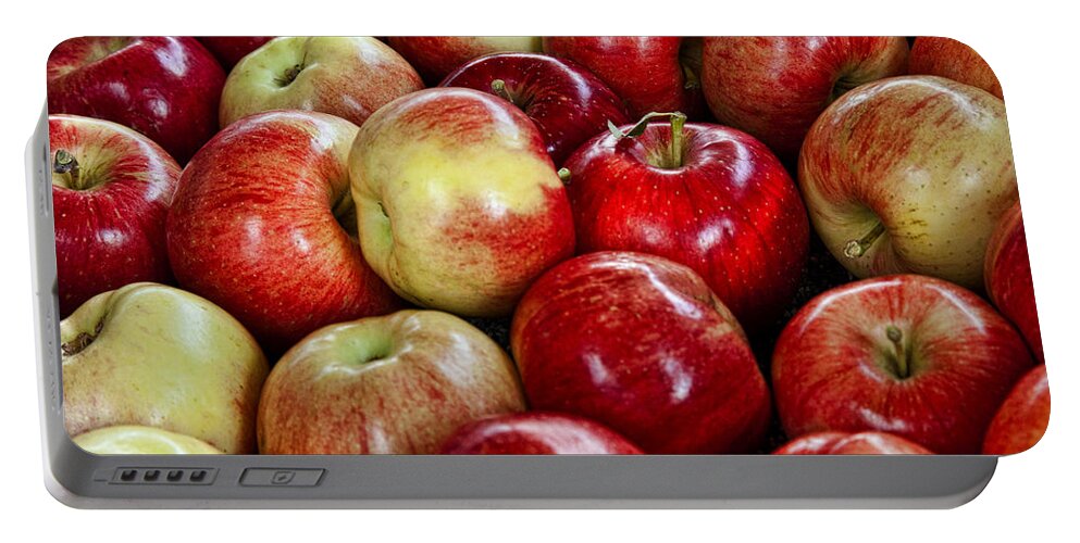 Apples Portable Battery Charger featuring the photograph Just Picked by Diana Powell