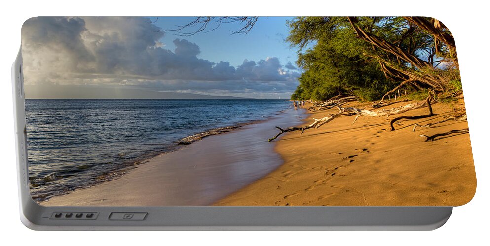 Beach Portable Battery Charger featuring the photograph Kaanapali Beach Stroll by Heidi Smith