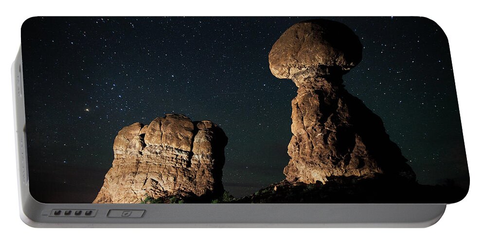 Night Photography Portable Battery Charger featuring the photograph Keepers of the Night by Darren White