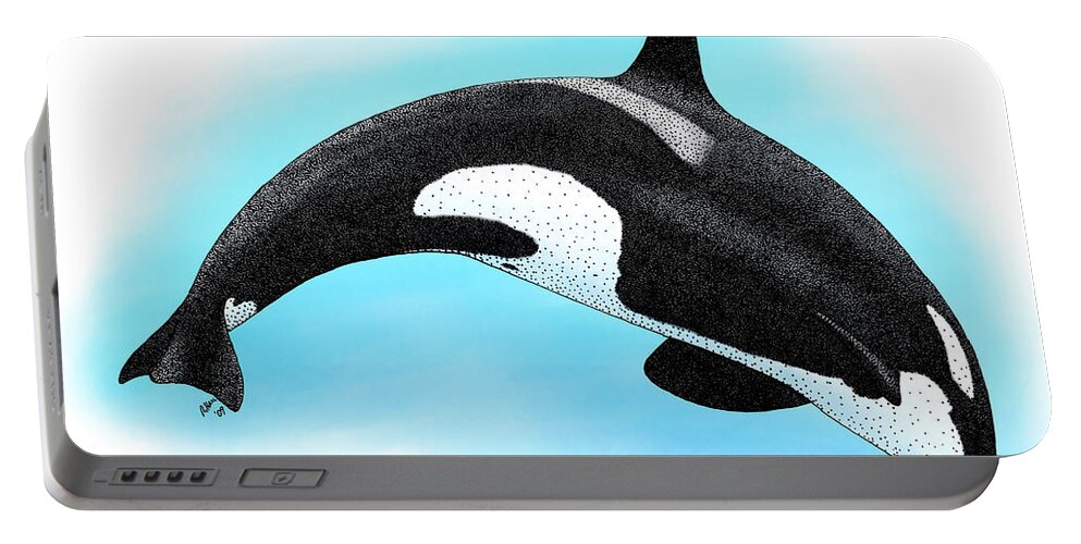 Animal Portable Battery Charger featuring the photograph Killer Whale by Roger Hall