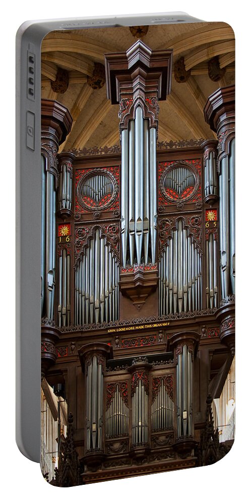 Pipe Organ Portable Battery Charger featuring the photograph King of Instruments by Jenny Setchell