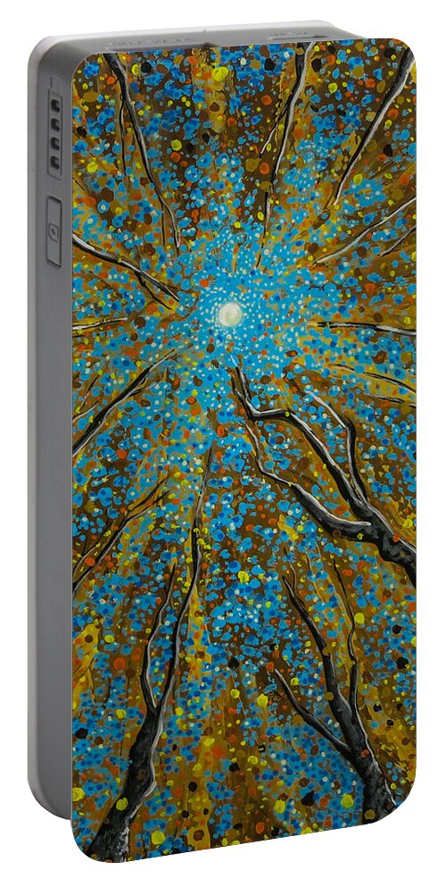 Contemporary Portable Battery Charger featuring the painting Kingdom Come by Joel Tesch