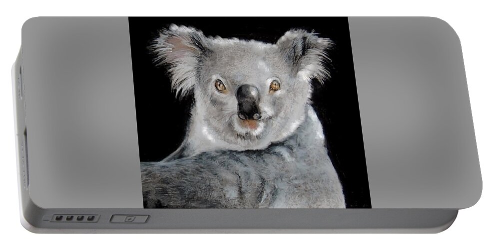 Koala Portable Battery Charger featuring the drawing Koala by Jean Cormier