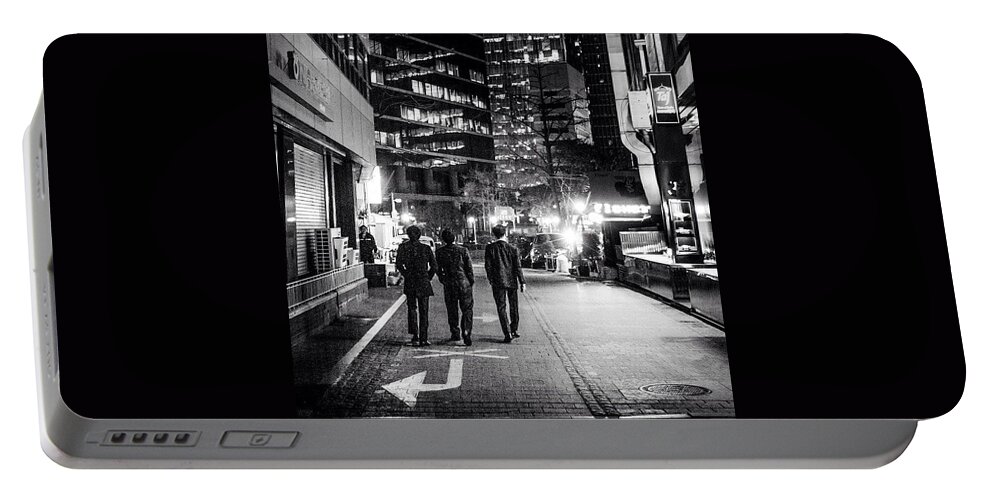  Portable Battery Charger featuring the photograph Korean Night Life by Aleck Cartwright