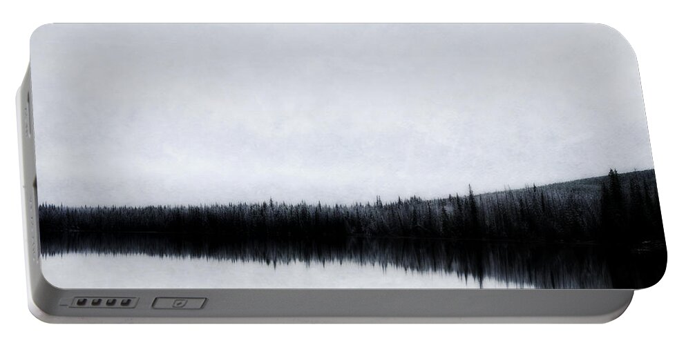 Winter Portable Battery Charger featuring the photograph Lac Le Jeune by Theresa Tahara