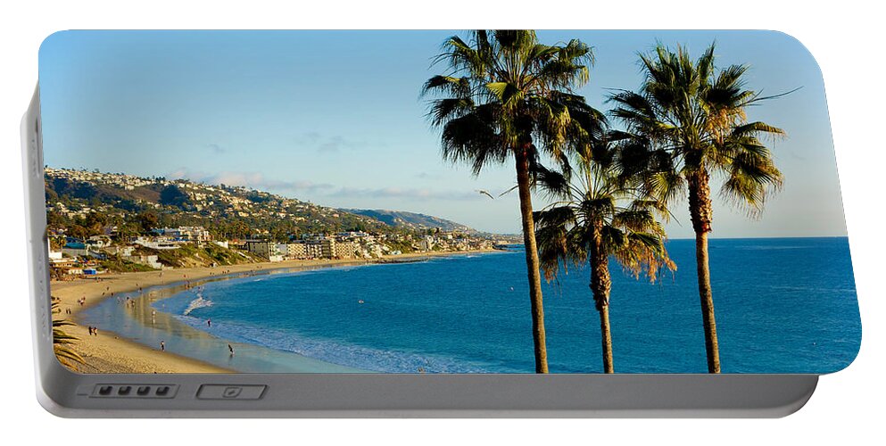 Laguna Beach Portable Battery Charger featuring the photograph Laguna Beach Sunset Glow by Robert Meyers-Lussier