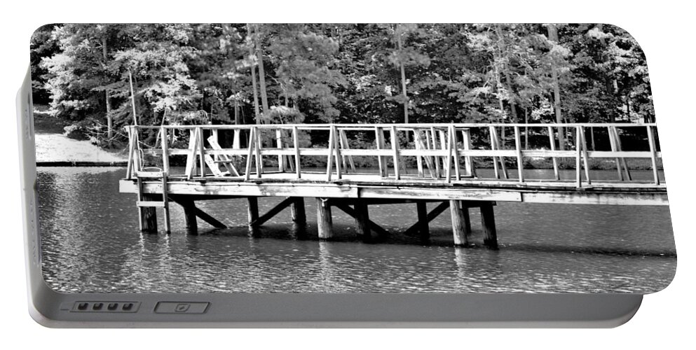 Lake Greenwood Portable Battery Charger featuring the photograph Lake Greenwood Pier by Tara Potts