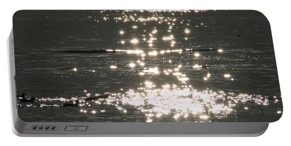 Lake Portable Battery Charger featuring the photograph Lake Sunset by David S Reynolds