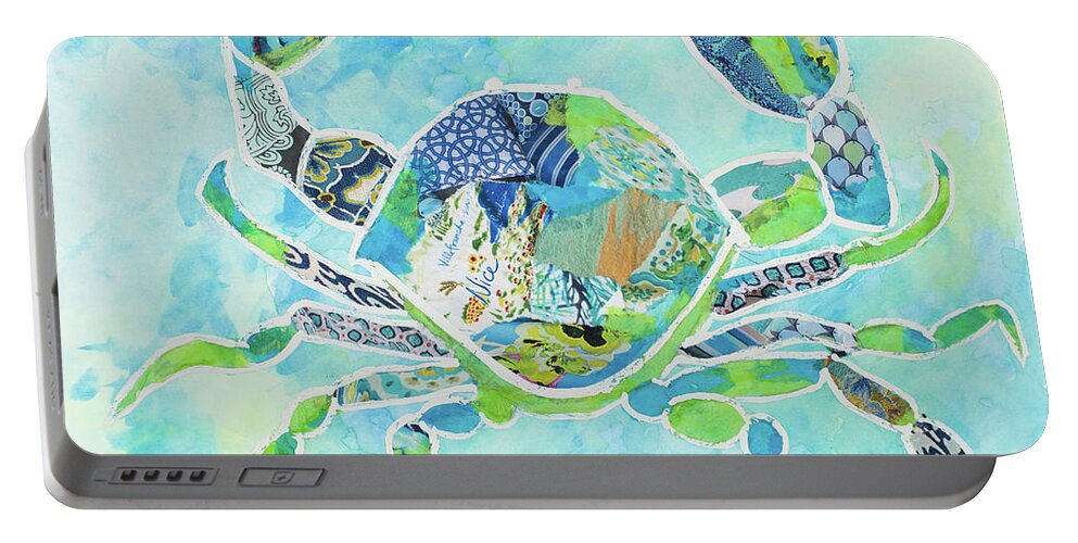 Lanikai Portable Battery Charger featuring the painting Lanikai Beach Square I by Gina Ritter