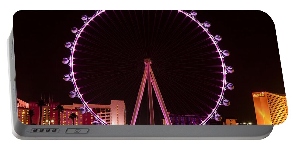 High Roller Portable Battery Charger featuring the photograph Las Vegas by Anthony Totah
