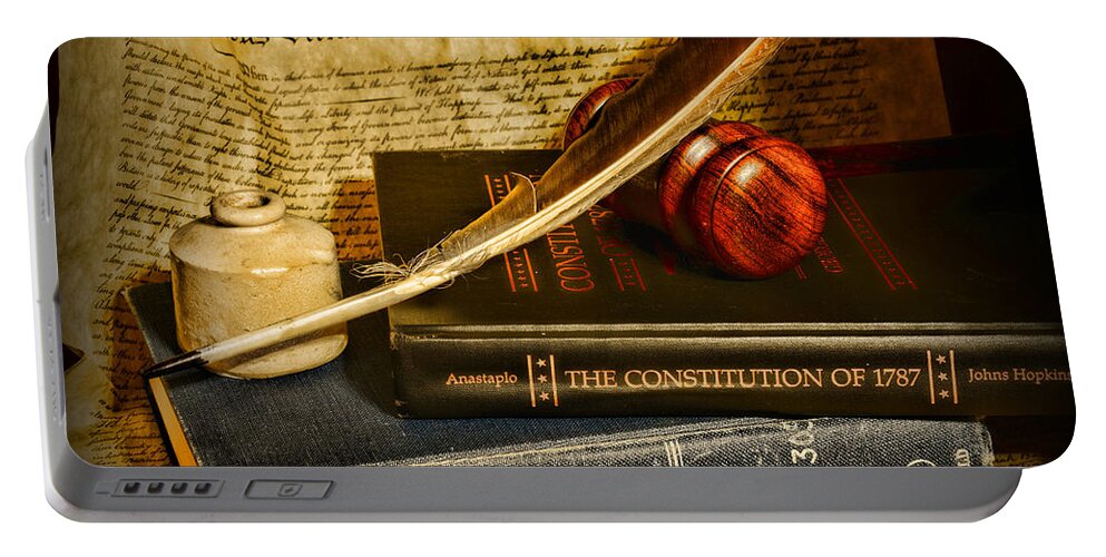 Paul Ward Portable Battery Charger featuring the photograph Lawyer - The Constitutional Lawyer by Paul Ward
