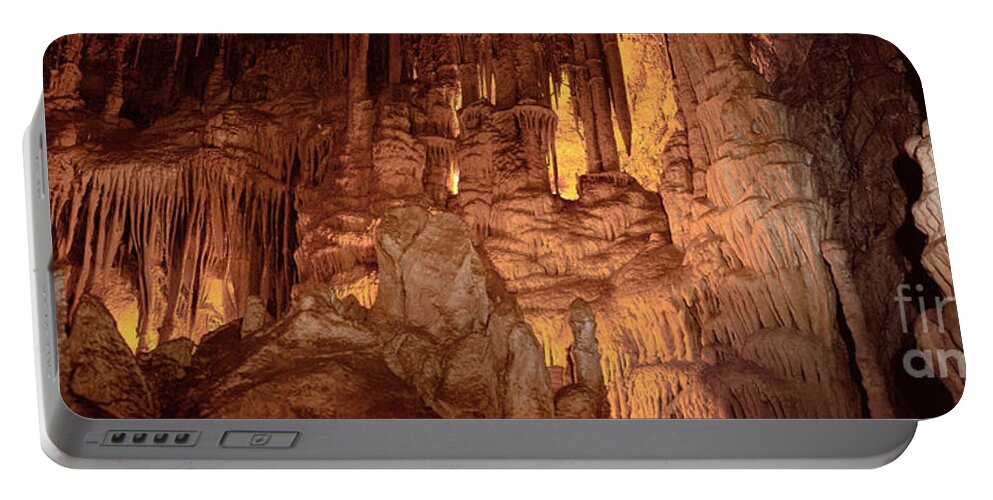 Geology Portable Battery Charger featuring the photograph Lehman Caves At Great Basin Np by Ron Sanford