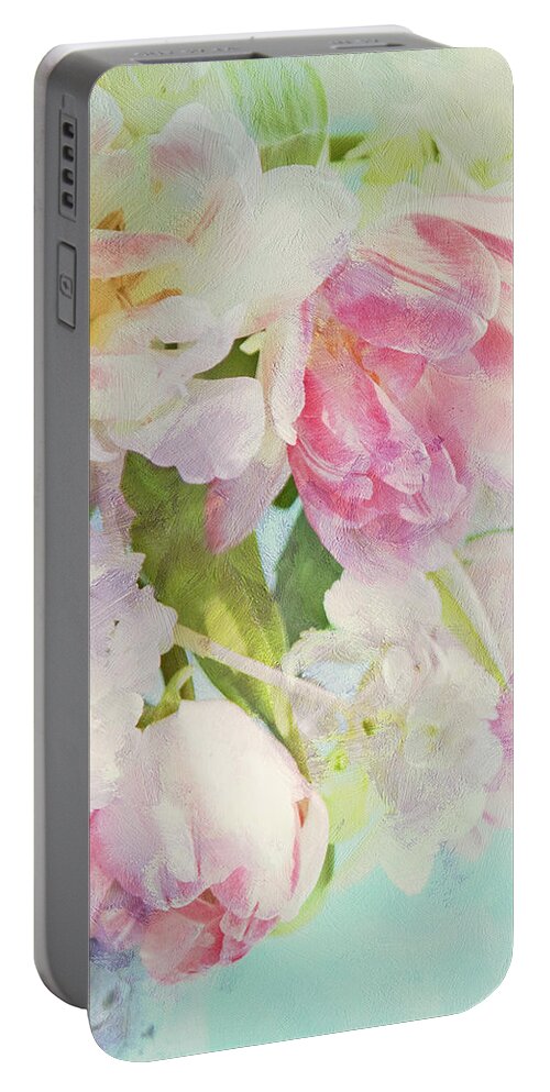 Bouquet Portable Battery Charger featuring the photograph Les Fleurs by Theresa Tahara