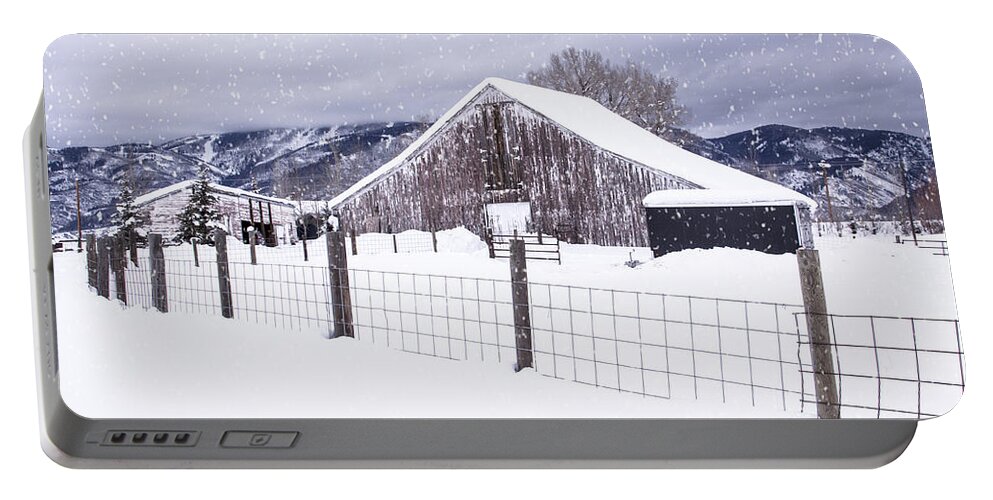 Snow Portable Battery Charger featuring the photograph Let It Snow by Kristal Kraft