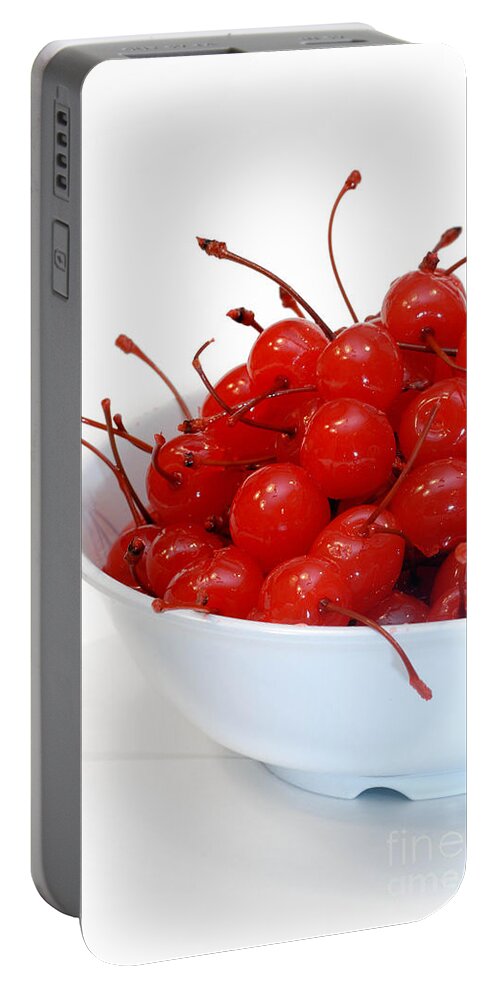 Cut Out Portable Battery Charger featuring the photograph Life is Just a Bowl of Cherries 2 by Amy Cicconi