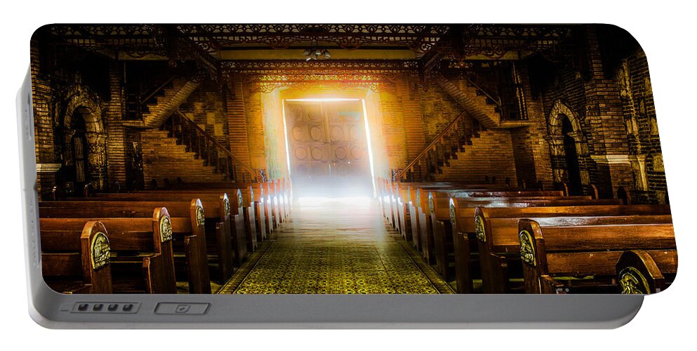 Cathedral Portable Battery Charger featuring the photograph Light by Michael Arend