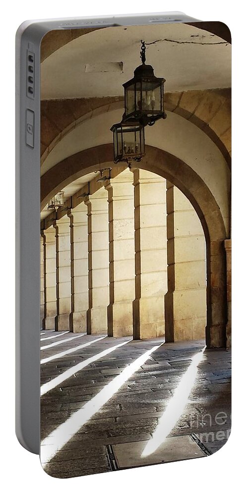 Sunlight Portable Battery Charger featuring the photograph Light Unto My Path by Marguerita Tan
