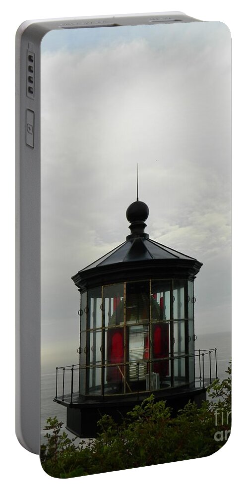 Lighthouse Portable Battery Charger featuring the photograph Lighthouse Top by Gallery Of Hope 