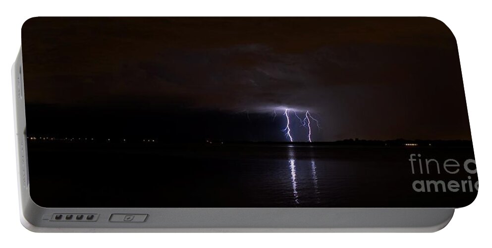 Powerful Portable Battery Charger featuring the photograph Lighting the night by Quinn Sedam