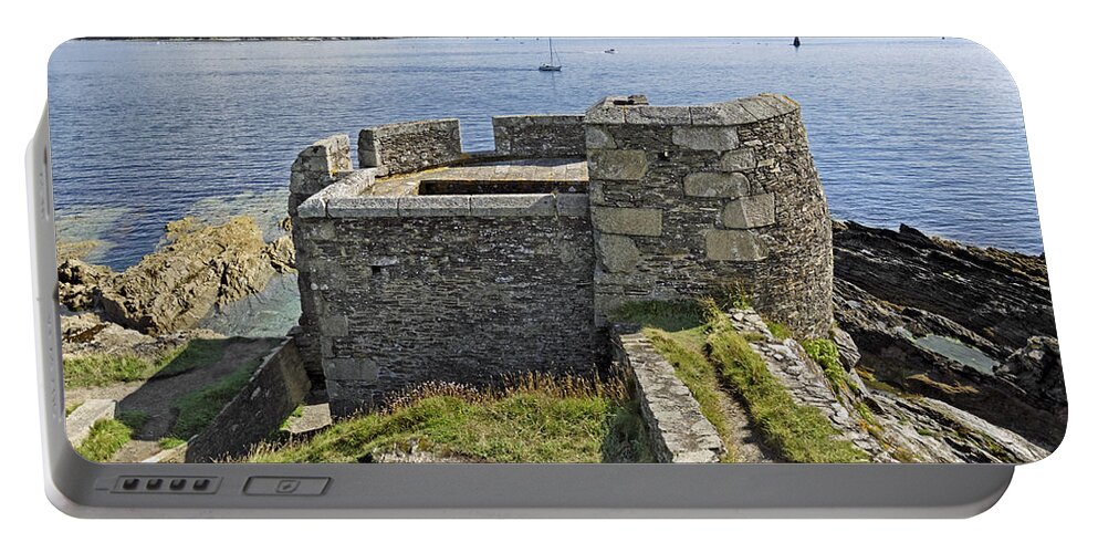 Britain Portable Battery Charger featuring the photograph Little Dennis Blockhouse - Falmouth by Rod Johnson