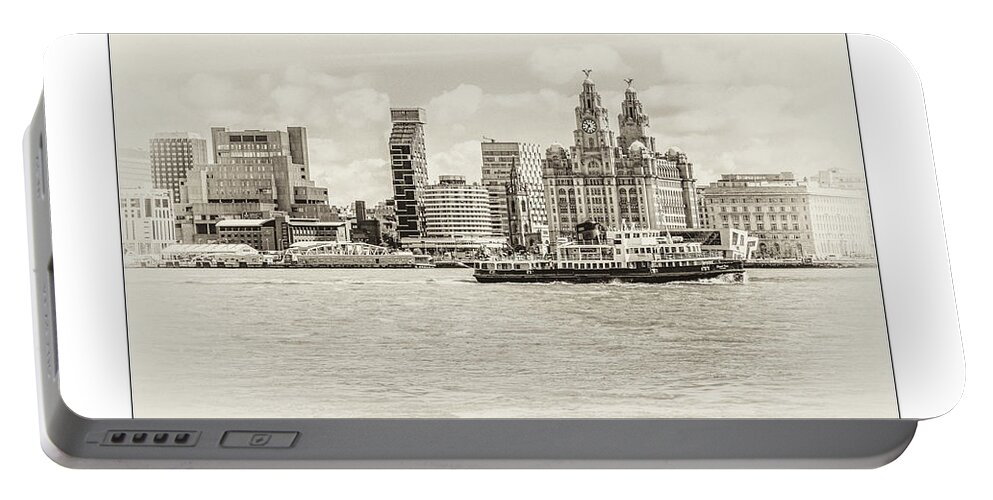 Liverpool Museum Portable Battery Charger featuring the photograph Liverpool Ferry by Spikey Mouse Photography