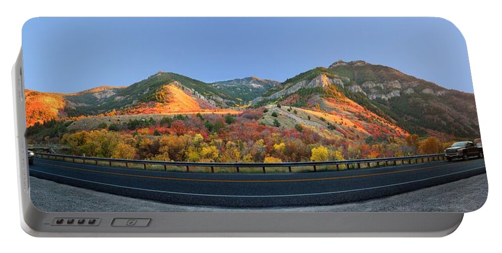 Trees Portable Battery Charger featuring the photograph Logan Canyon by David Andersen
