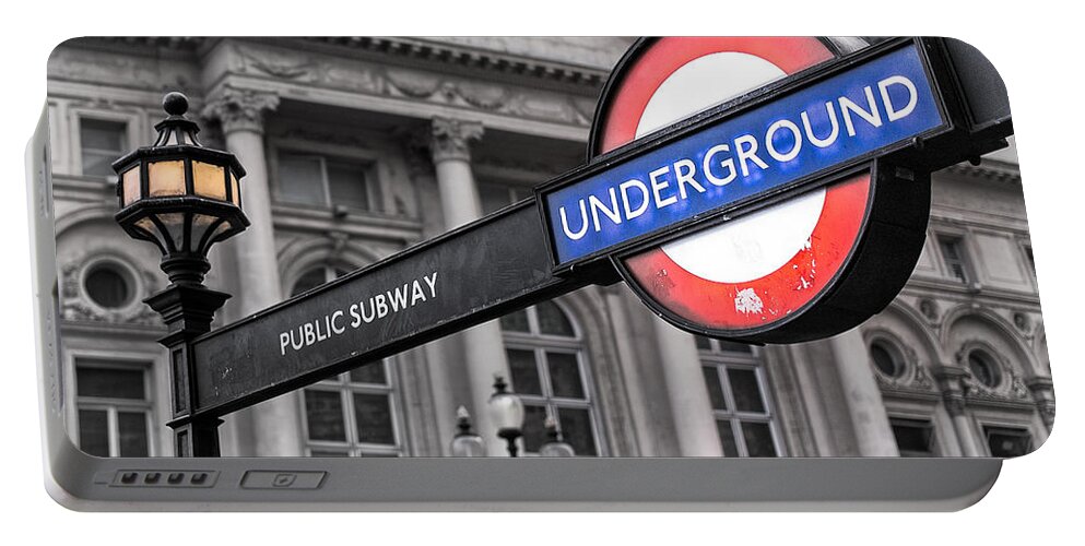 London Portable Battery Charger featuring the photograph London Underground 2 by Nigel R Bell