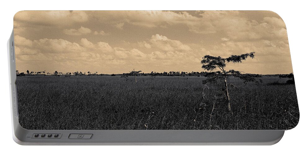 Big Cypress National Preserve Portable Battery Charger featuring the photograph Lone Cypress II by Gary Dean Mercer Clark