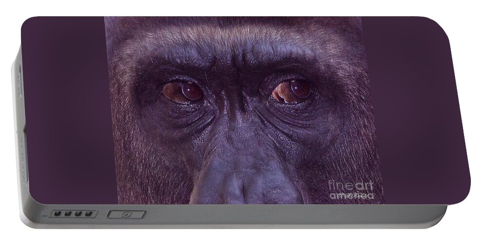 Busch Gardens Portable Battery Charger featuring the photograph Look in the Eyes by Sue Karski