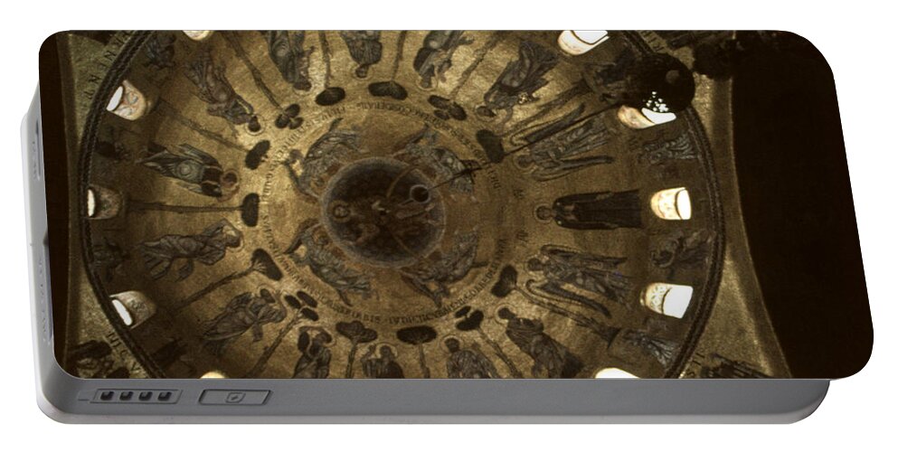 Saint Mark's Portable Battery Charger featuring the photograph Looking Up St Mark's 2 by David Hohmann