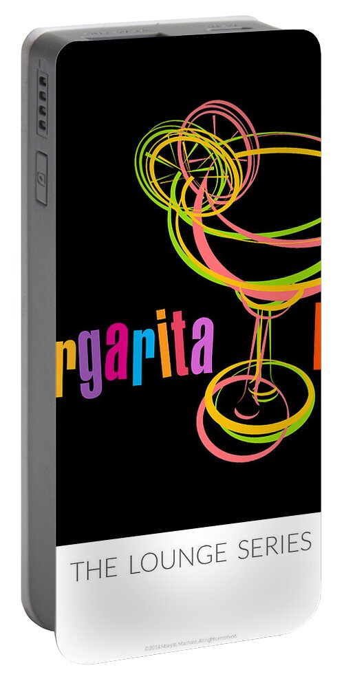 Lounge Series - Drinks Portable Battery Charger featuring the photograph Lounge Series - Margarita Me by Mary Machare