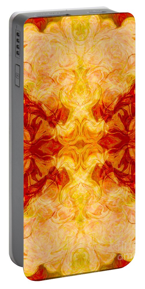 5x7 Portable Battery Charger featuring the painting Love Multiplied Many Times Abstract Love Artwork by Omaste Witkowski