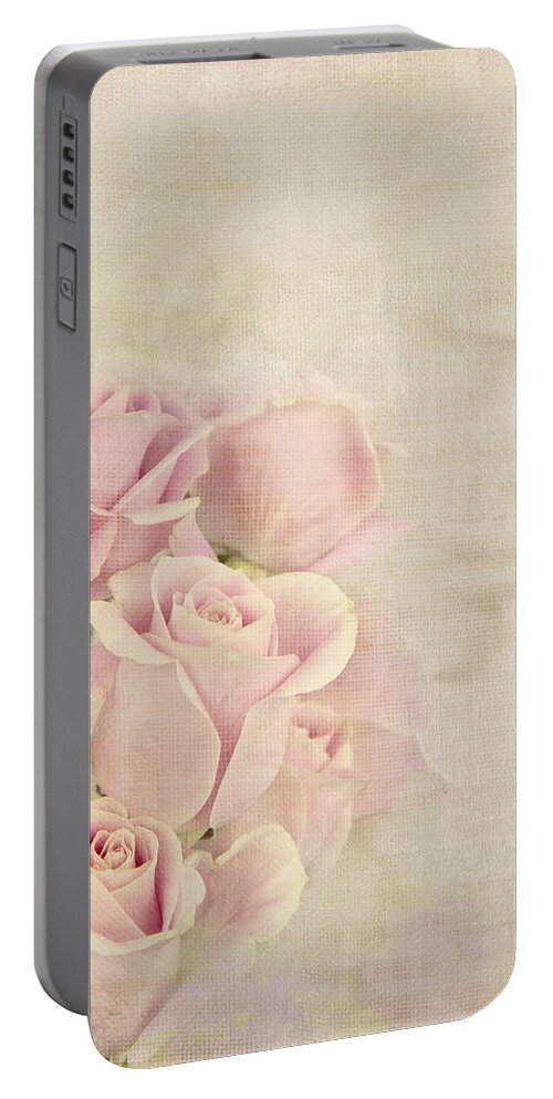 Rose Portable Battery Charger featuring the photograph Love Waits by Theresa Tahara
