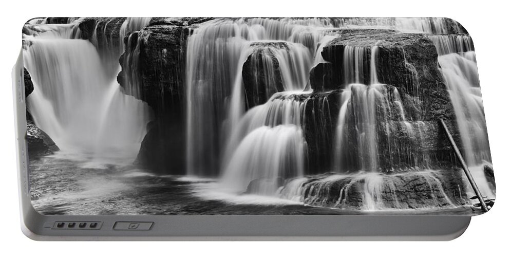 Autumn Portable Battery Charger featuring the photograph Lover Lewis Falls Panorama by Mark Kiver