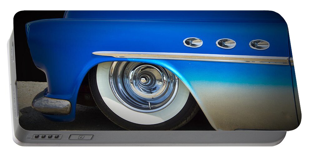 Custom Car Portable Battery Charger featuring the photograph Lowered Buick by Ron Roberts