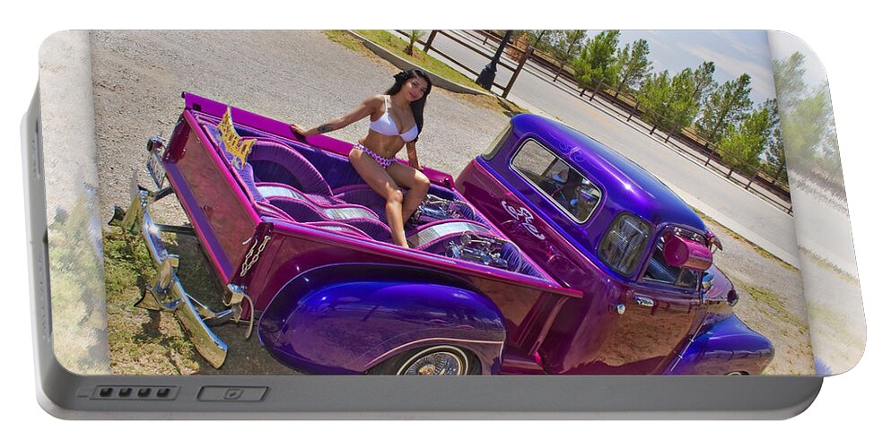 Lowrider Portable Battery Charger featuring the photograph Lowrider 23 d by Walter Herrit