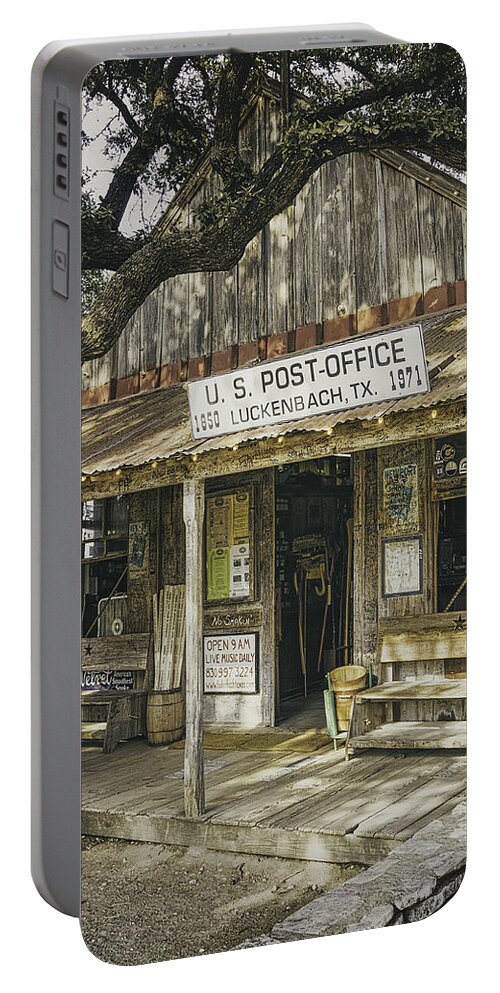Luckenbach Portable Battery Charger featuring the photograph Luckenbach by Scott Norris