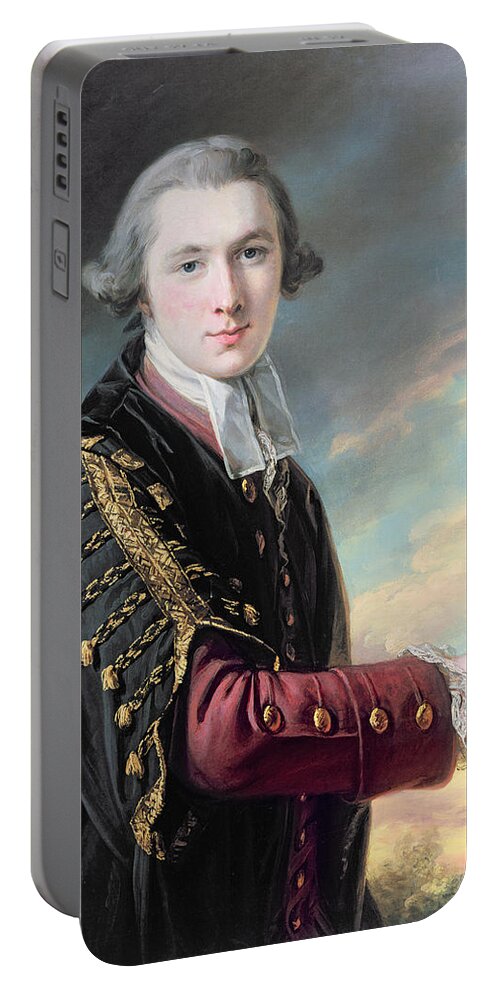 Wide Street Commissioner Portable Battery Charger featuring the photograph Luke Gardiner 1745-98 Oil On Canvas by Francis Cotes
