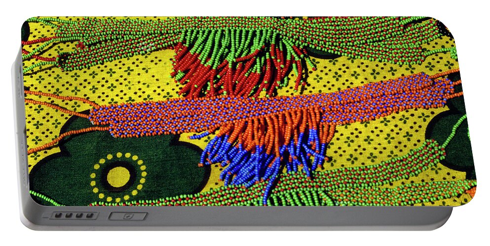 Africa Portable Battery Charger featuring the photograph Maasai Beadwork by Michele Burgess