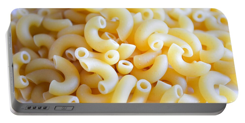 Food Portable Battery Charger featuring the photograph Macaroni 2 by Andrea Anderegg