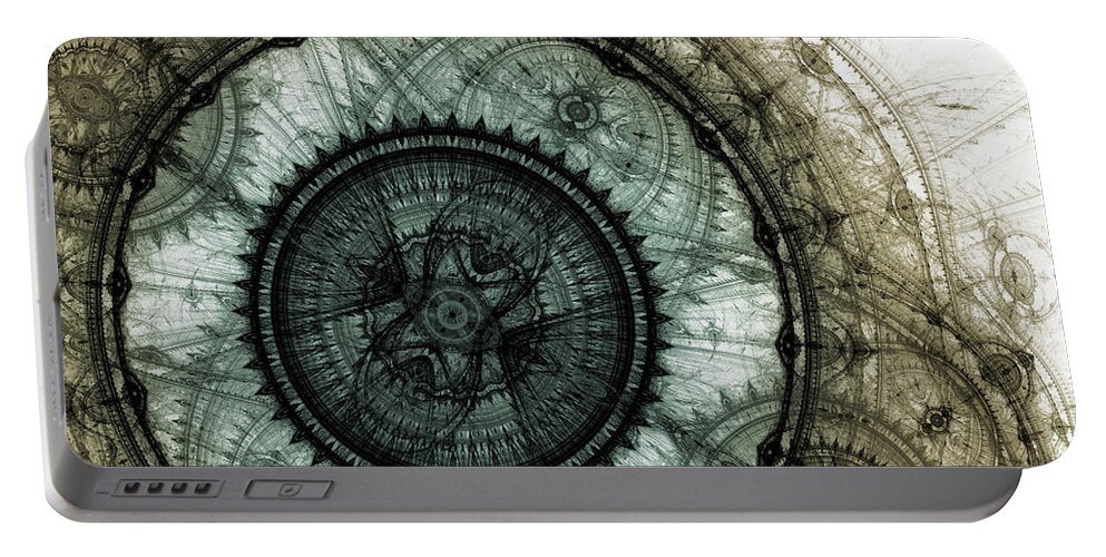 Machine Portable Battery Charger featuring the digital art Machinist's Dream by Martin Capek