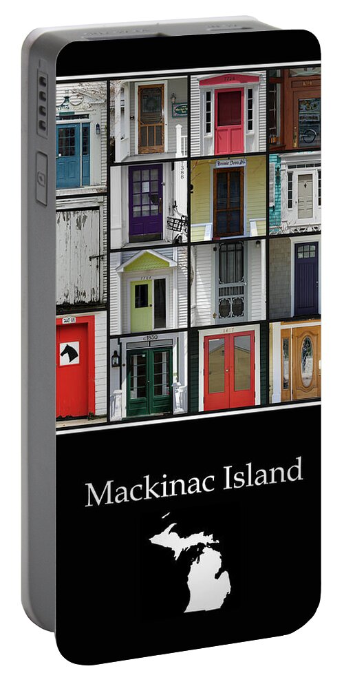 Doors Portable Battery Charger featuring the photograph Mackinac Island Doors by Jackson Pearson
