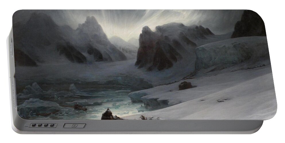 Magdalena Bay Portable Battery Charger featuring the painting Magdalena Bay by Auguste Francois Biard