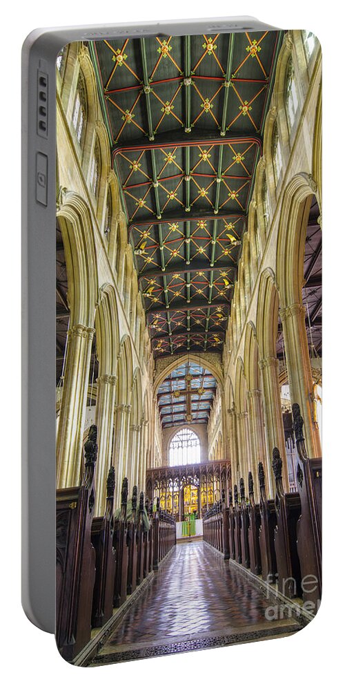 Church Portable Battery Charger featuring the photograph Magdalene aisles by Steev Stamford