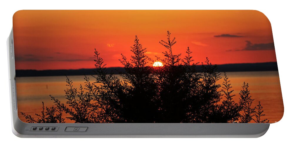 Sunset Portable Battery Charger featuring the photograph Magic At Sunset by Ella Kaye Dickey