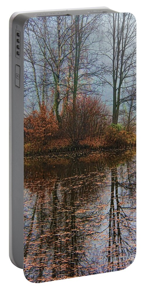 Magic Reflection Portable Battery Charger featuring the photograph Magic Reflection by Mariola Bitner