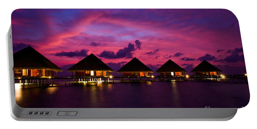Beach Portable Battery Charger featuring the photograph Magical Sunset by Hannes Cmarits