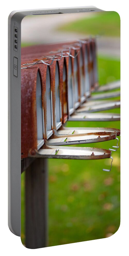 Mailboxes Portable Battery Charger featuring the photograph Mail Call by Karol Livote