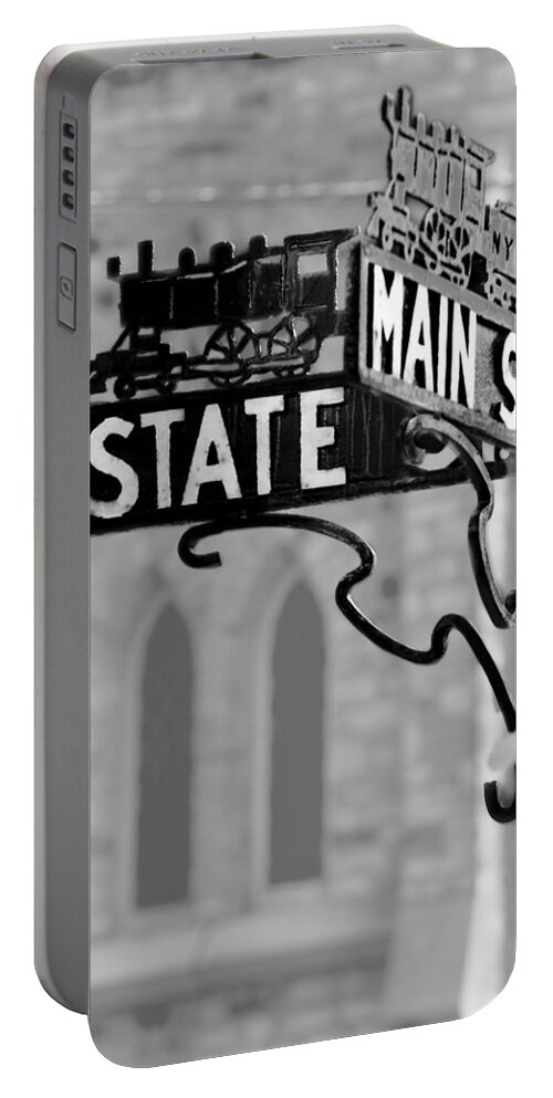 Main Street Portable Battery Charger featuring the photograph Main St III by Courtney Webster