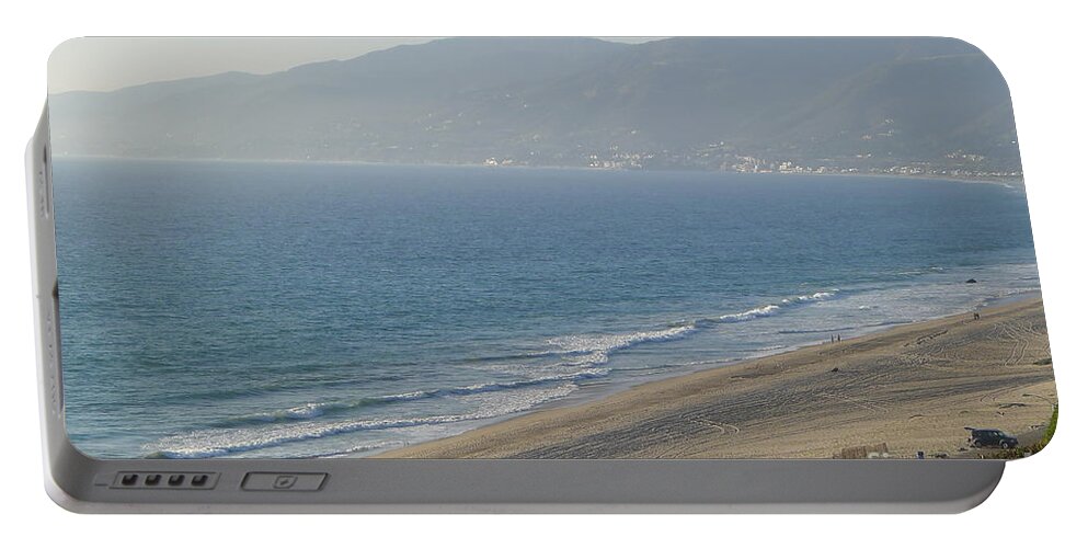  Portable Battery Charger featuring the photograph Malibu - View by Nora Boghossian